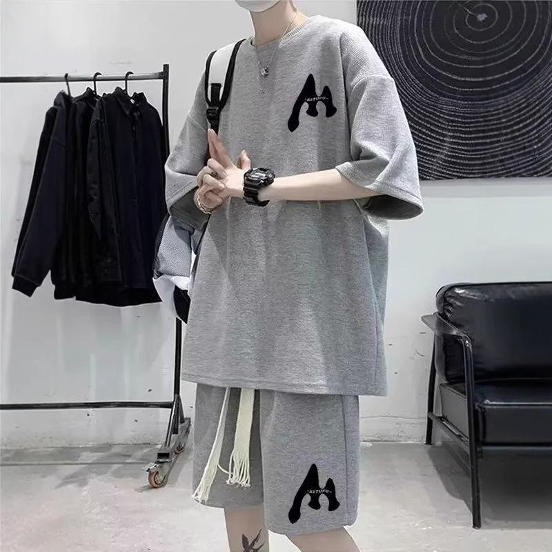 Versatile Solid-Color Casual Short-Sleeve Top And Shorts Set - Imagen 5