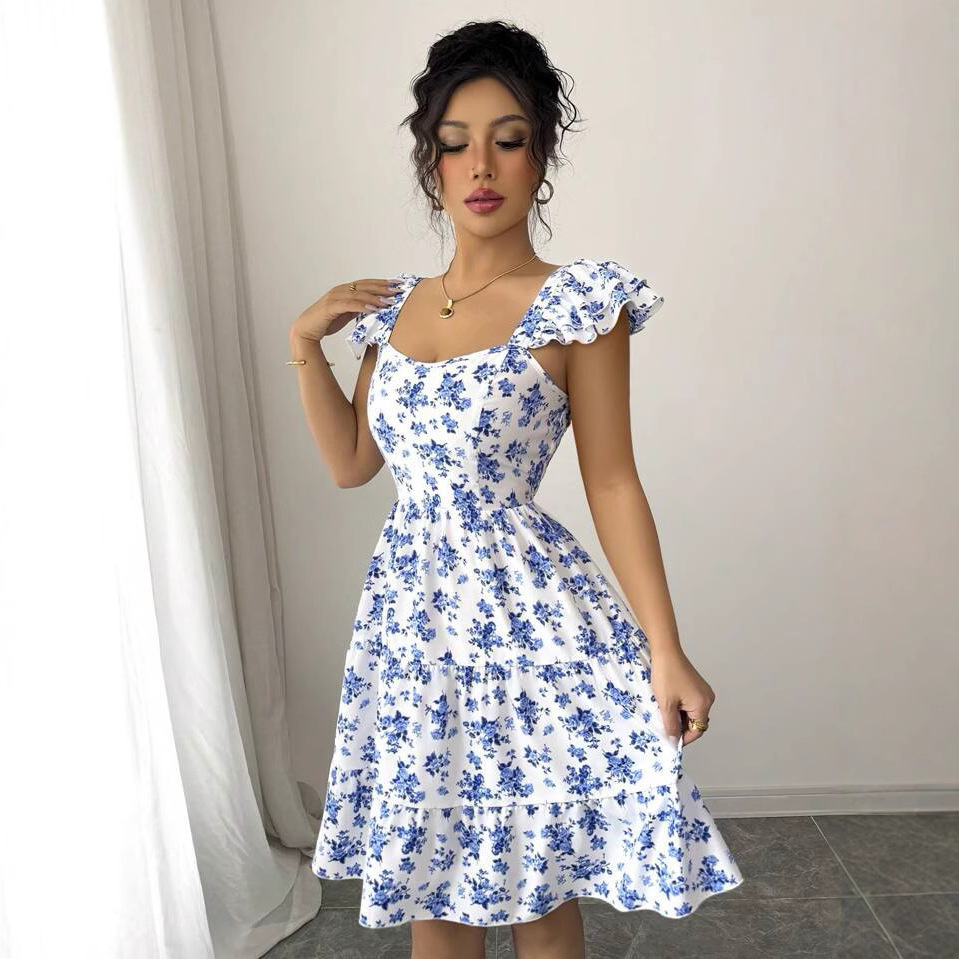 Womens Hollowed-Out Beach Vacation Dress - Imagen 3