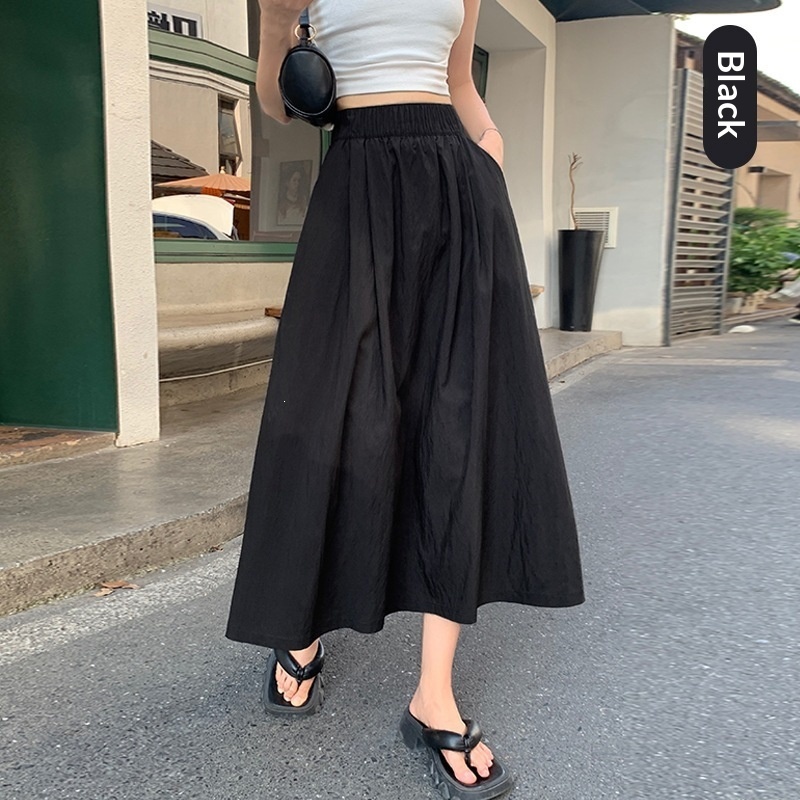 Womens High-waisted Midi Casual Skirt - Imagen 6