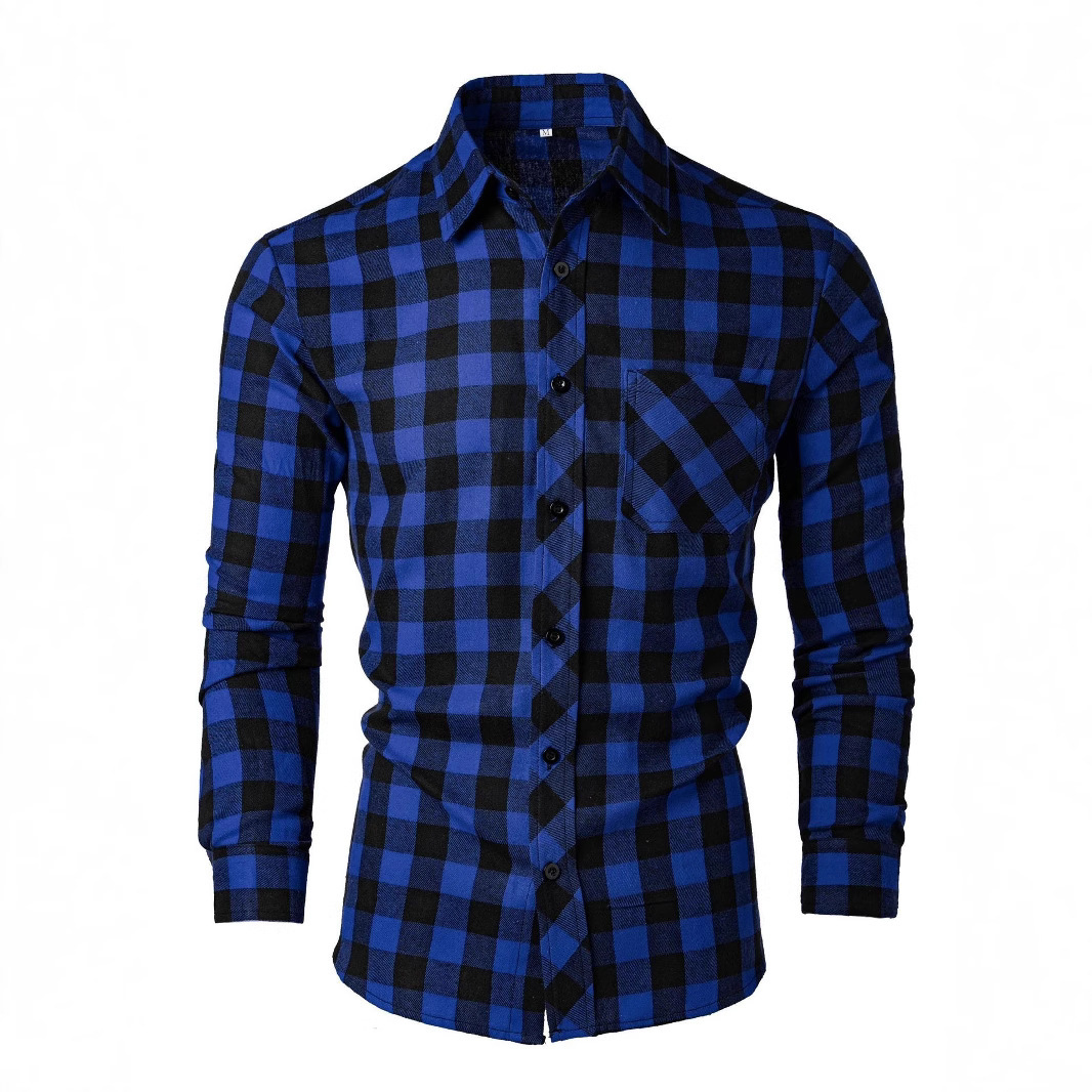Fashion Casual Printed Slim-fit Lapel Shirt - Imagen 6