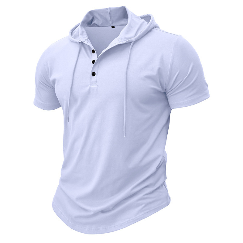 Cross-border Mens Sportswear Fitness Short-sleeve T-shirt - Imagen 9