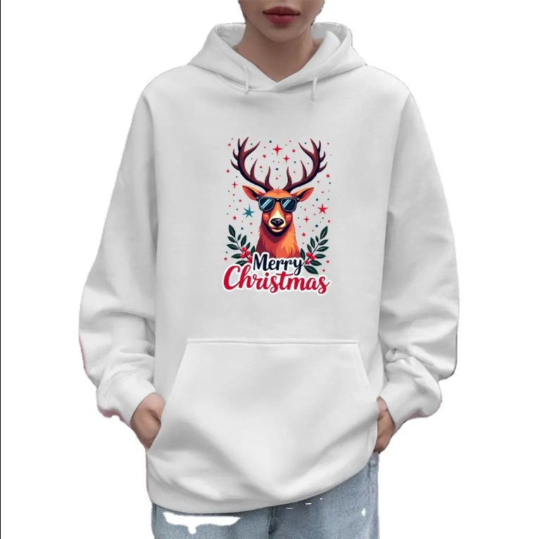 High Quality Christmas Can Be Customized Digital Printed Logo Men's And Women's Fashion Hoodies US Warehouse Stock - Imagen 2