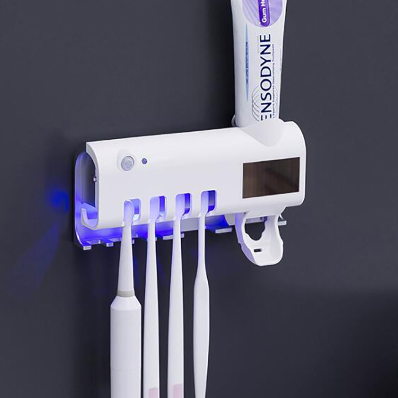 Intelligent UV Toothbrush Sterilizer Automatic Toothpaste Squeezer Toothbrush Toothpaste Rack - Imagen 2