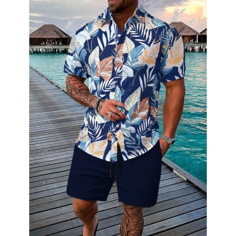Versatile 3D-printed Short-sleeve Mens Set - Imagen 6