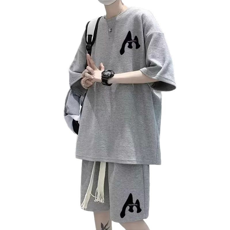 Versatile Solid-Color Casual Short-Sleeve Top And Shorts Set - Imagen 7