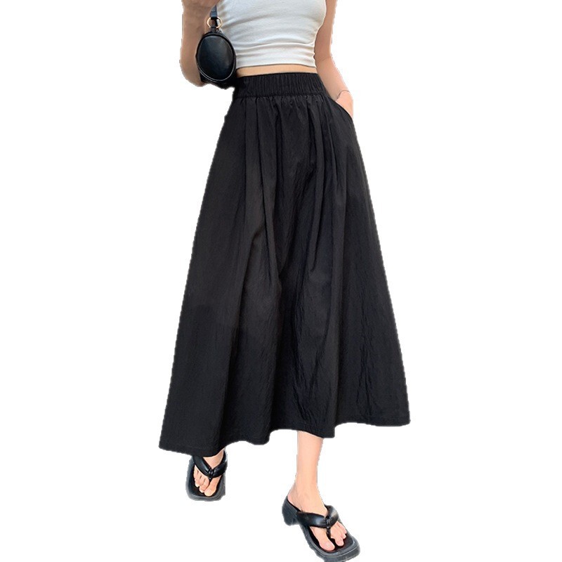 Womens High-waisted Midi Casual Skirt - Imagen 2