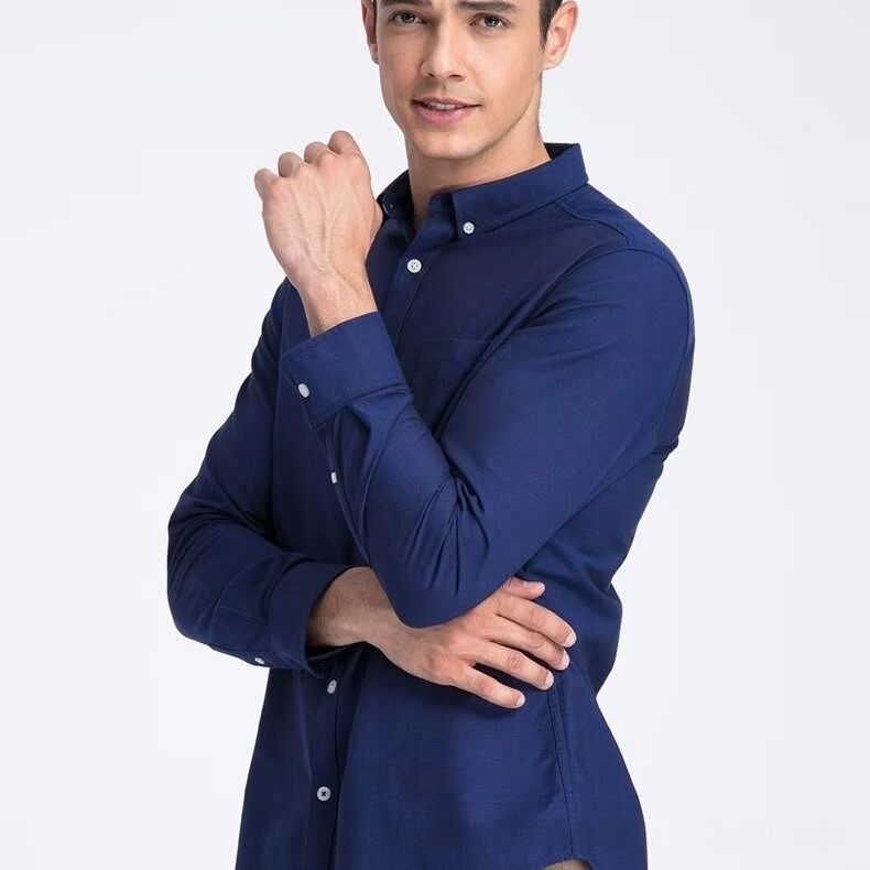Mens Long-sleeve Business-casual Professional-fit Dress Shirt - Imagen 8