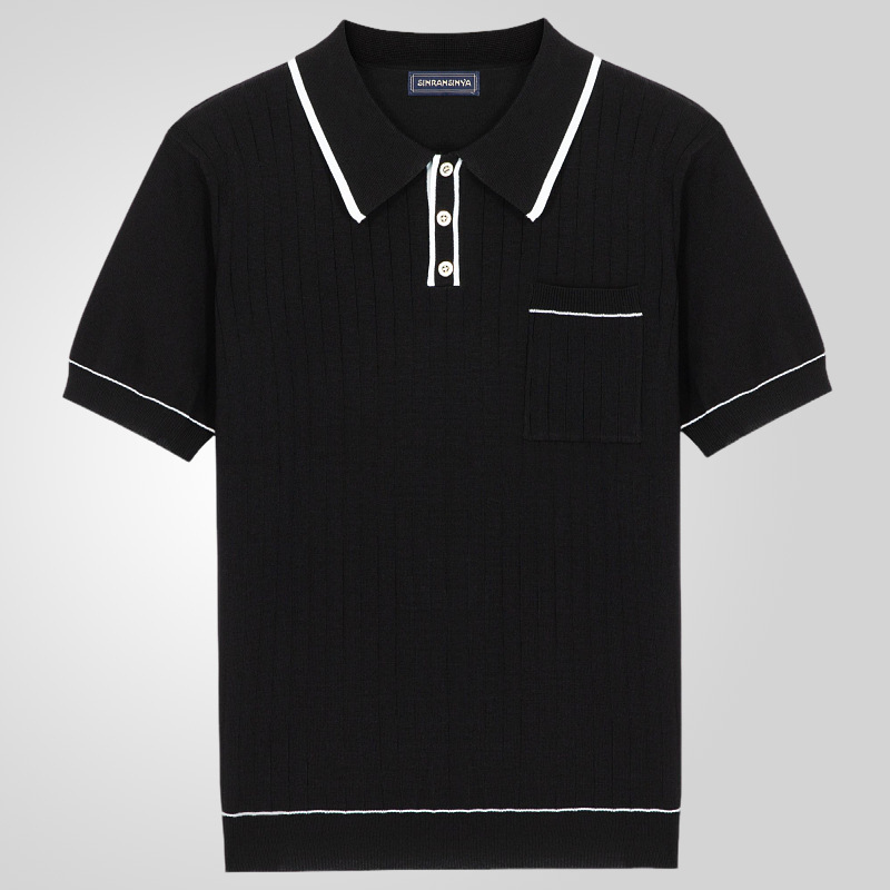 Knitted Short-sleeved Business POLO Shirt - Imagen 4