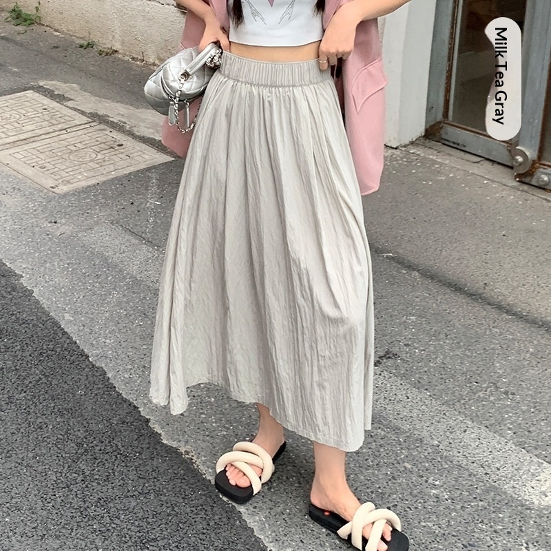 Womens High-waisted Midi Casual Skirt - Imagen 7