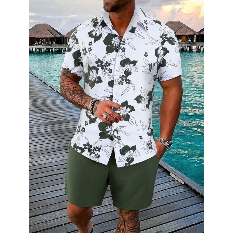 Versatile 3D-printed Short-sleeve Mens Set - Imagen 7