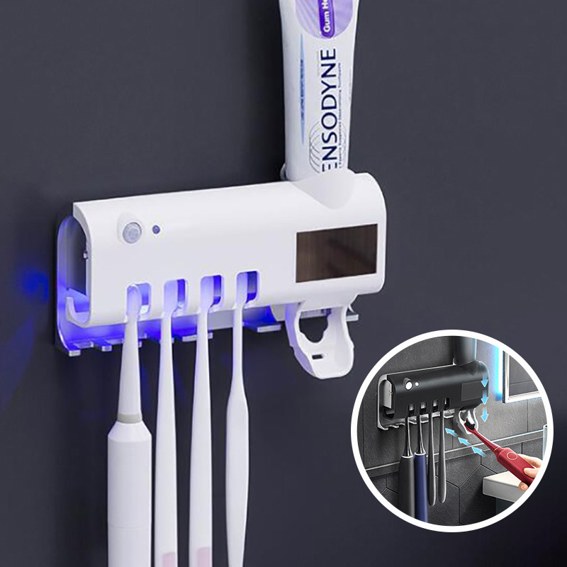 Intelligent UV Toothbrush Sterilizer Automatic Toothpaste Squeezer Toothbrush Toothpaste Rack - Imagen 7