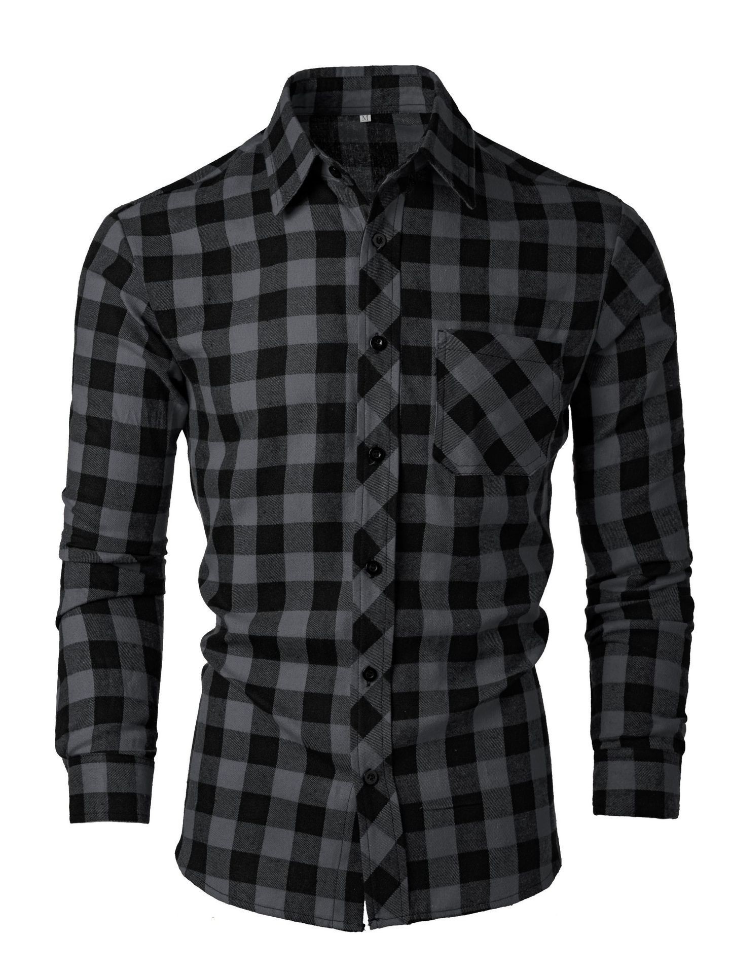 Fashion Casual Printed Slim-fit Lapel Shirt - Imagen 8