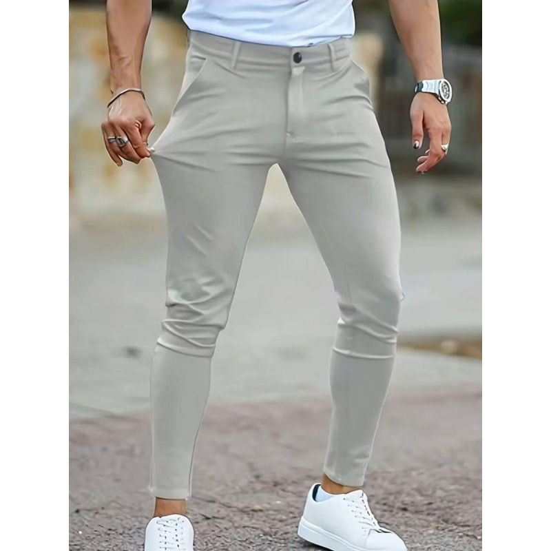 New Mens Slim-fit Stretch Casual Pants - Imagen 2