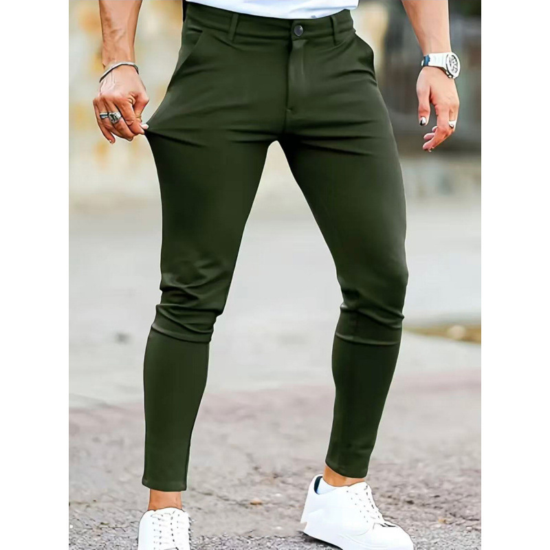 New Mens Slim-fit Stretch Casual Pants - Imagen 6