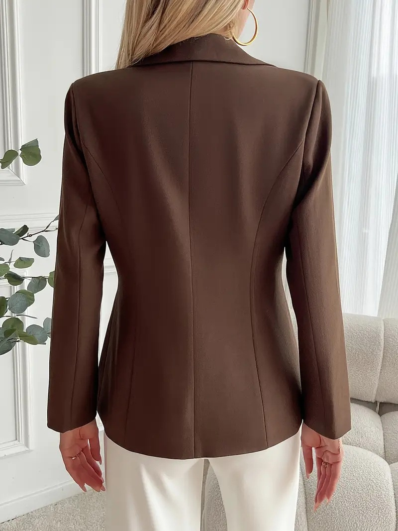 New Arrival High-end Elegant Solid-color Coat For Plus-size Women - Imagen 6