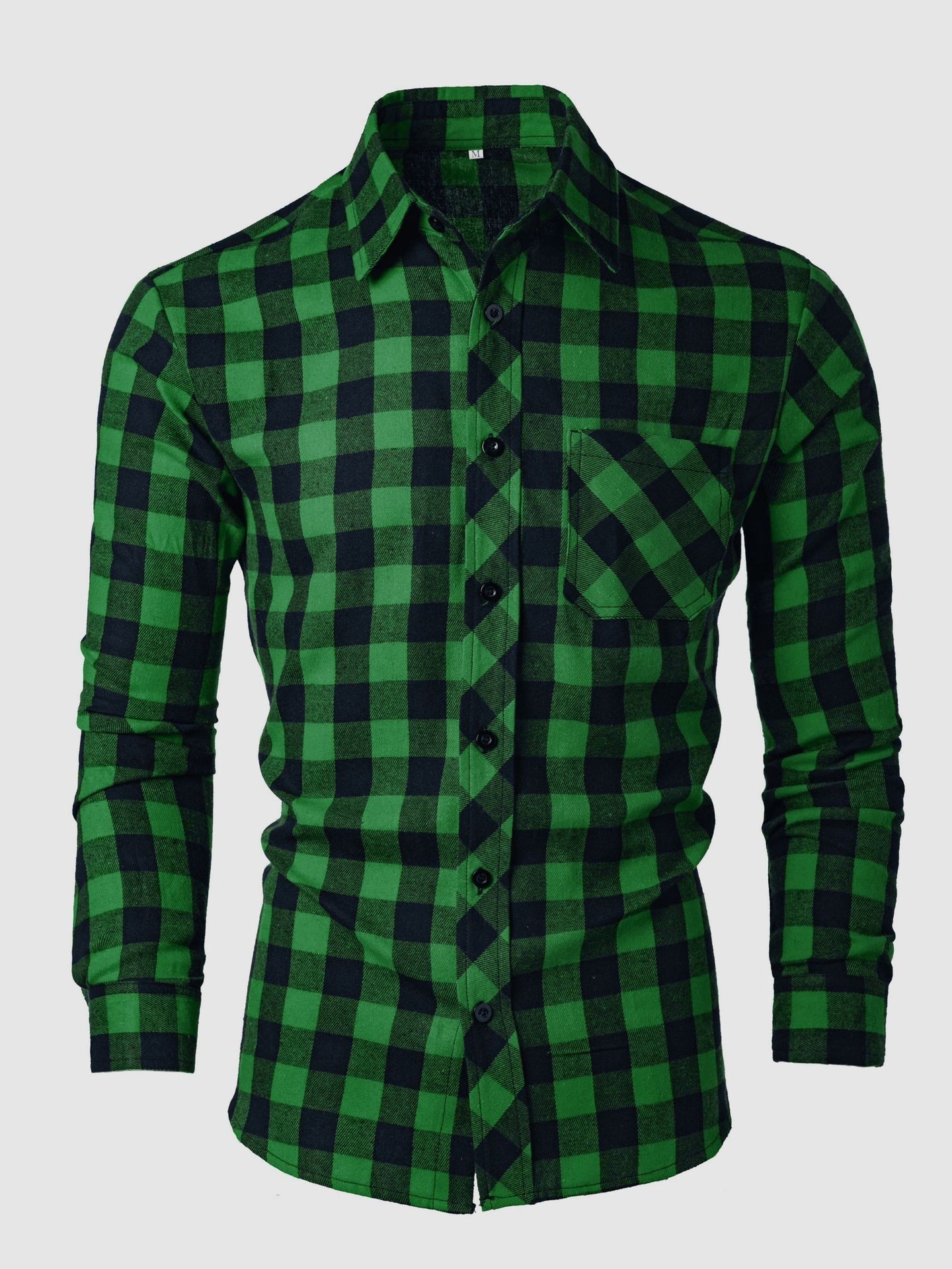 Fashion Casual Printed Slim-fit Lapel Shirt - Imagen 2