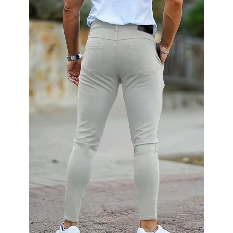 New Mens Slim-fit Stretch Casual Pants - Imagen 3