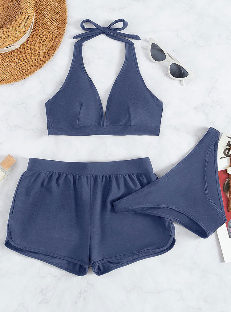 Three-piece Sexy Halter-style Two-piece Swimsuit - Imagen 9
