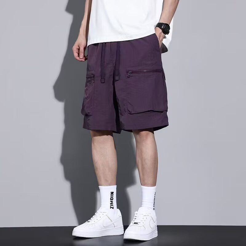 Mens Quick-Drying Athletic Casual Work Shorts - Imagen 3