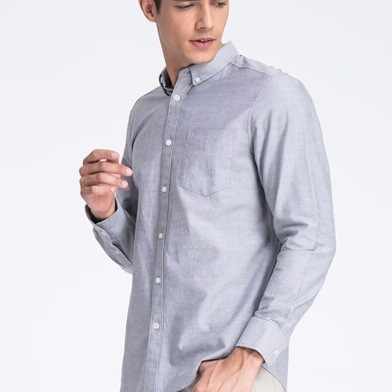 Mens Long-sleeve Business-casual Professional-fit Dress Shirt - Imagen 2