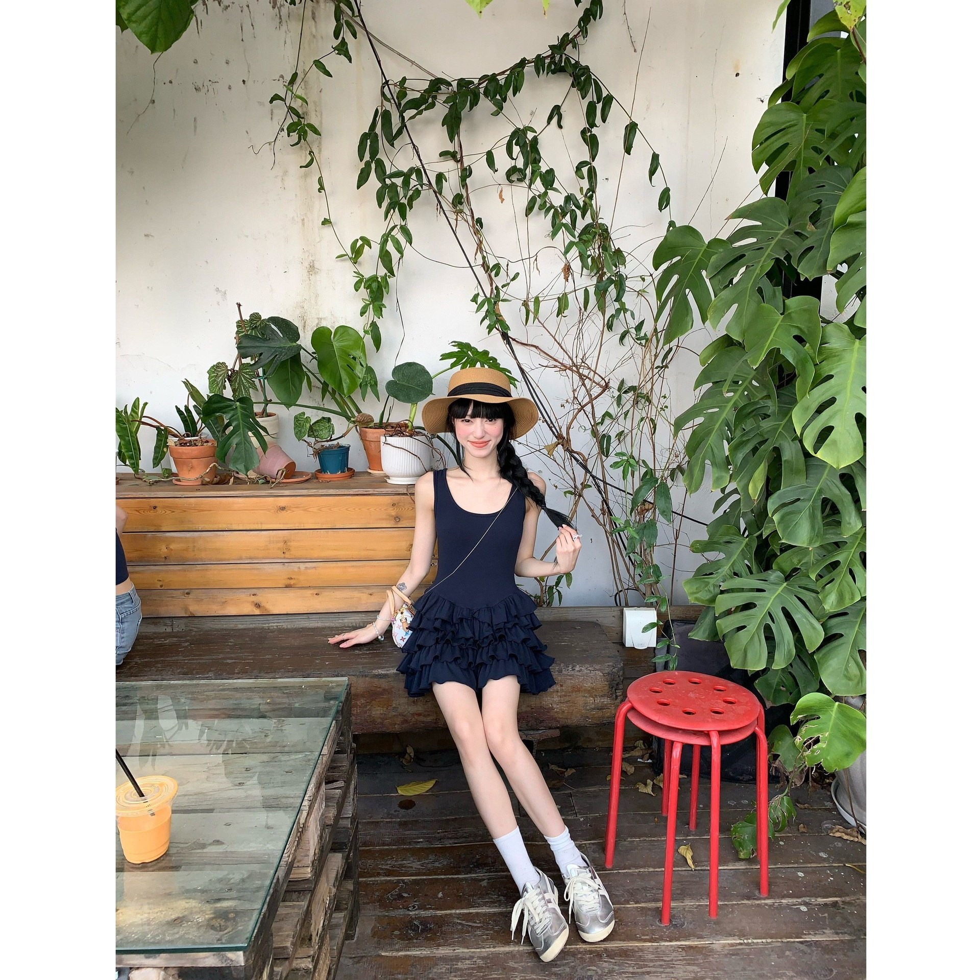 Sweet White Strap Dress For Women - Imagen 3