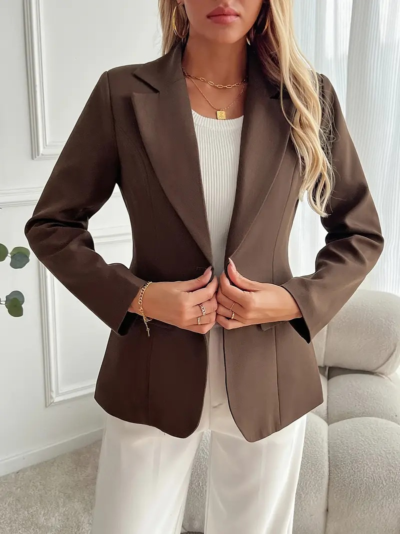 New Arrival High-end Elegant Solid-color Coat For Plus-size Women - Imagen 2