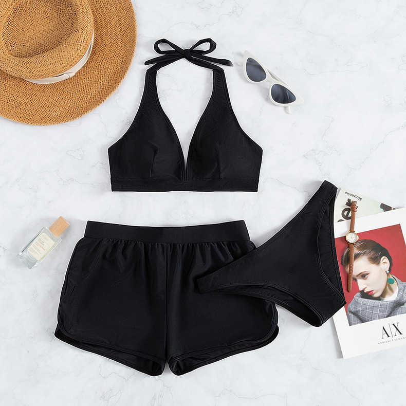 Three-piece Sexy Halter-style Two-piece Swimsuit - Imagen 3