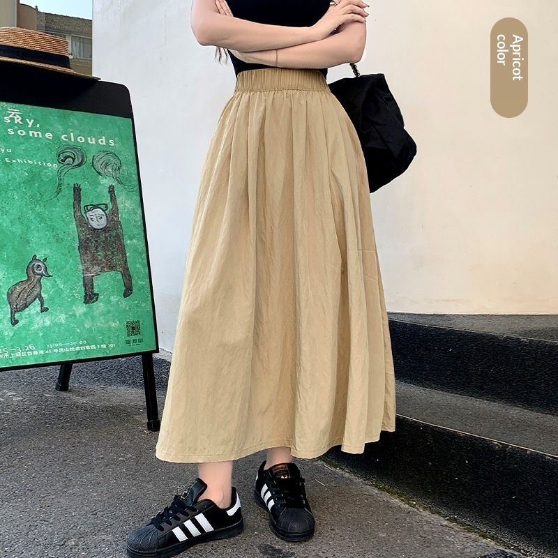 Womens High-waisted Midi Casual Skirt - Imagen 8
