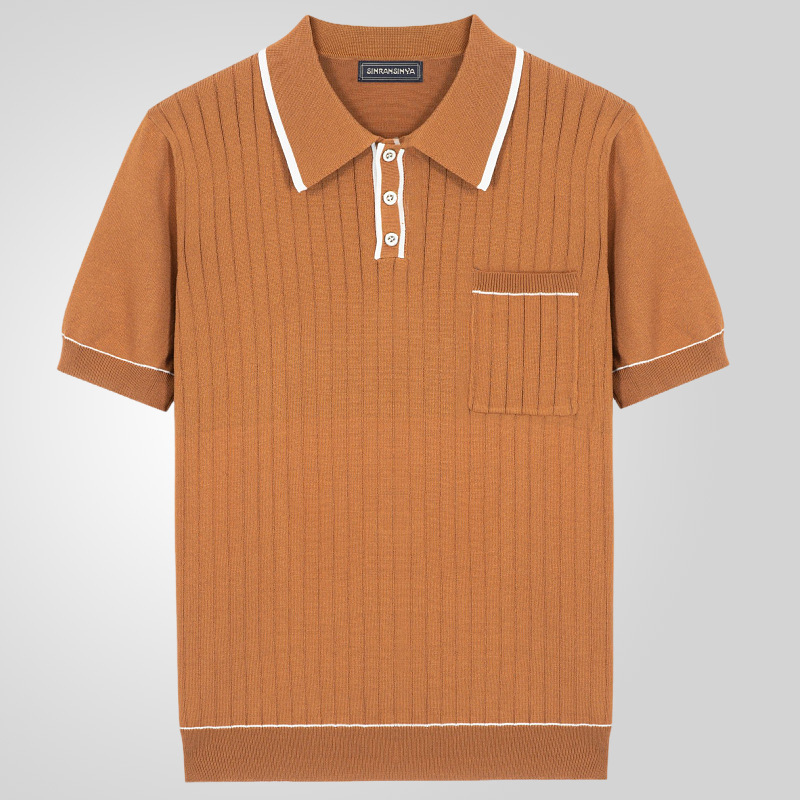 Knitted Short-sleeved Business POLO Shirt - Imagen 5