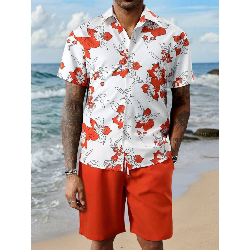Versatile 3D-printed Short-sleeve Mens Set - Imagen 5