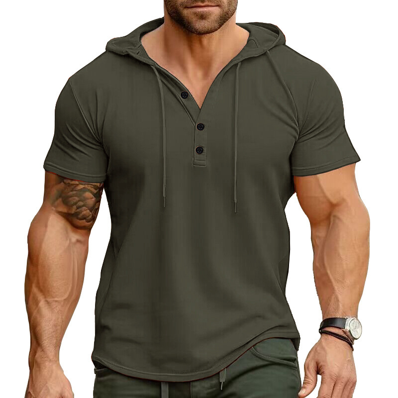 Cross-border Mens Sportswear Fitness Short-sleeve T-shirt - Imagen 2