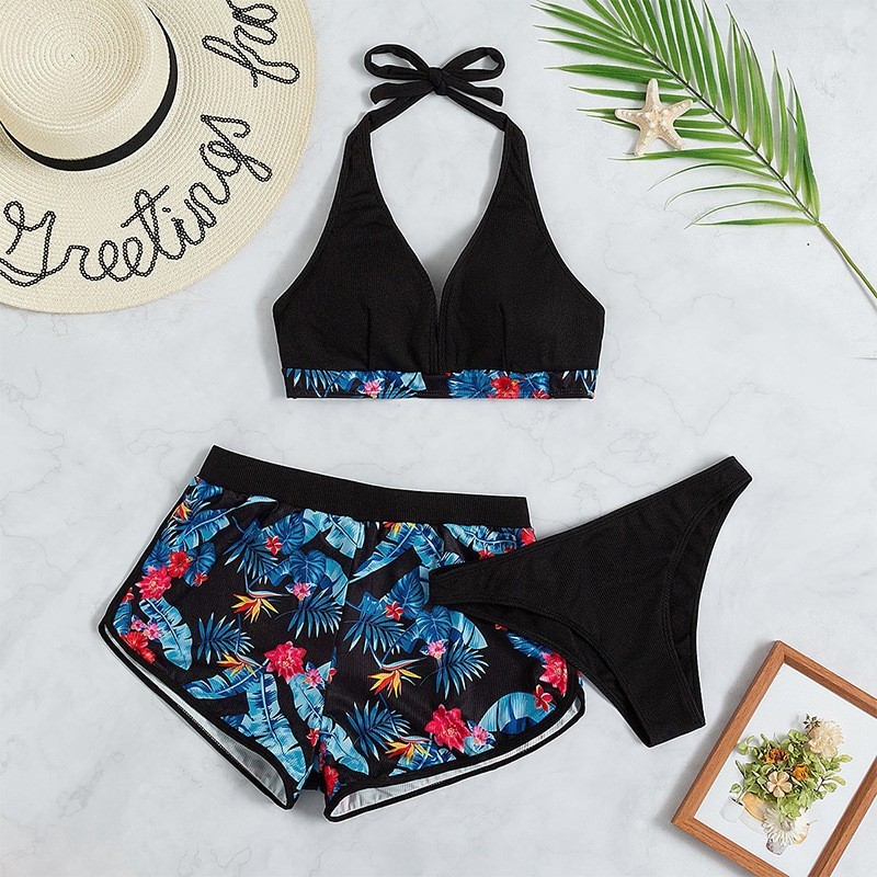 Three-piece Sexy Halter-style Two-piece Swimsuit - Imagen 7