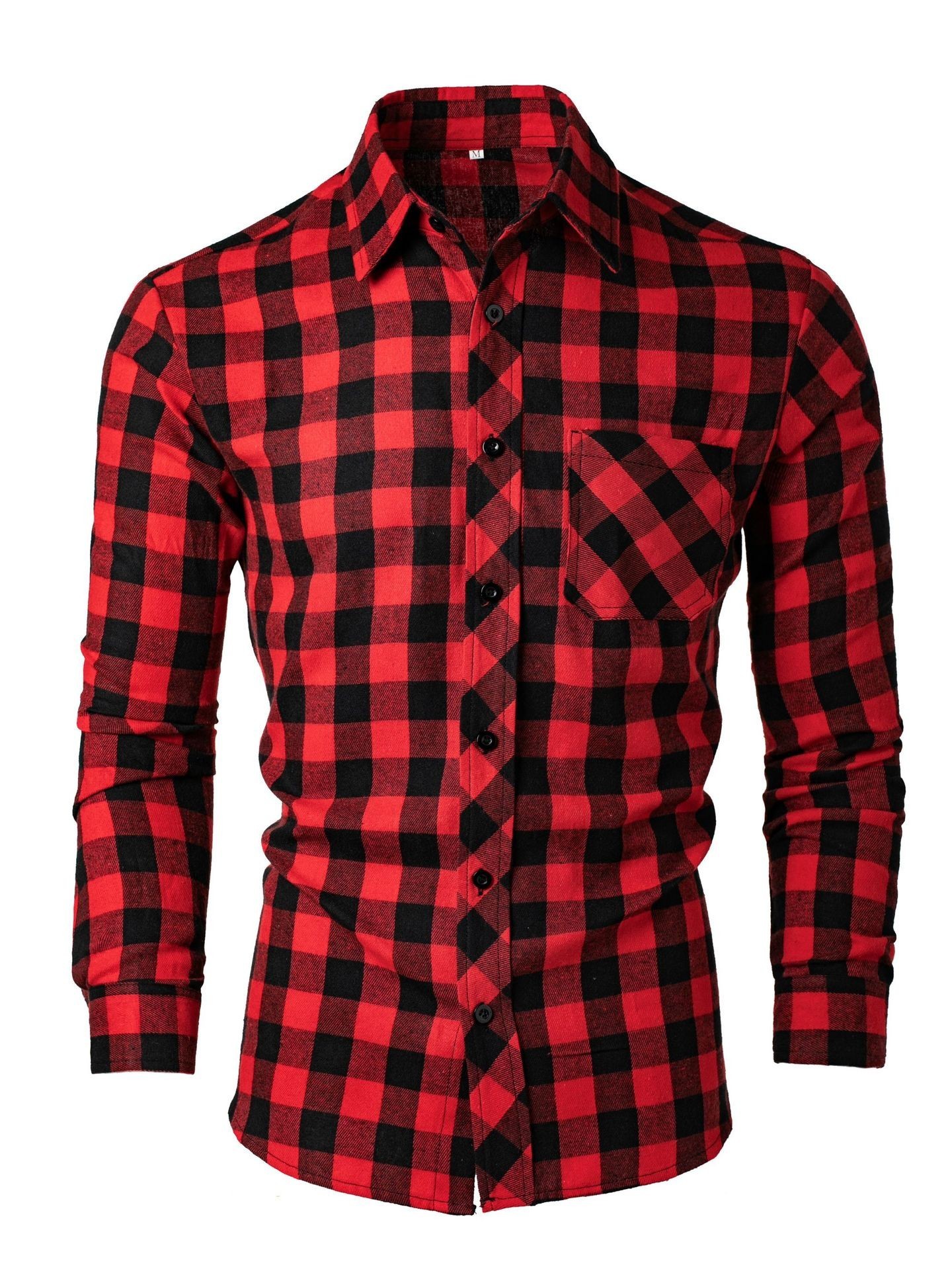 Fashion Casual Printed Slim-fit Lapel Shirt - Imagen 5