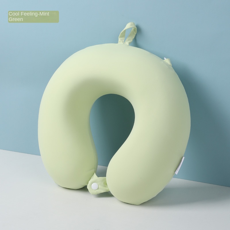 Travel U-shaped Pillow Portable Memory Cotton Storage Neck Pillow Student Napping Pillow Airplane Pillow - Imagen 6