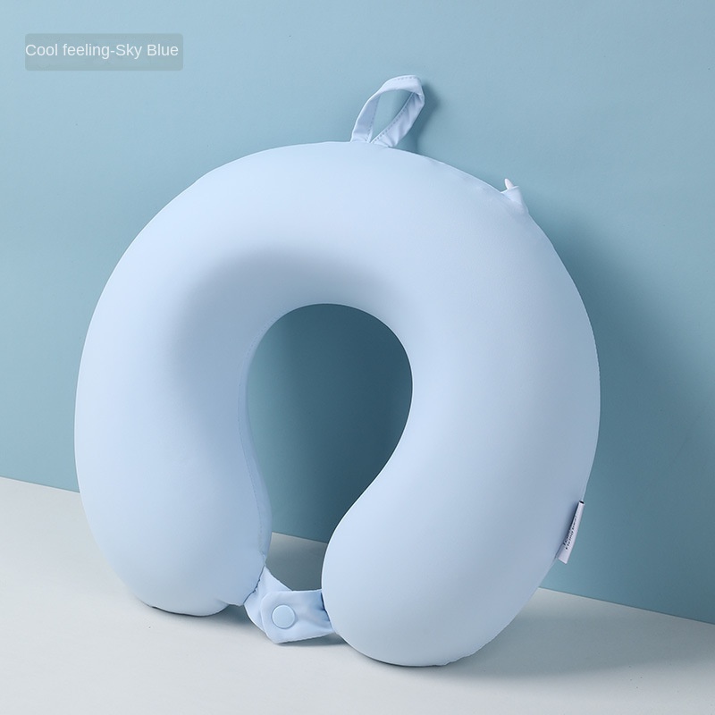 Travel U-shaped Pillow Portable Memory Cotton Storage Neck Pillow Student Napping Pillow Airplane Pillow - Imagen 2