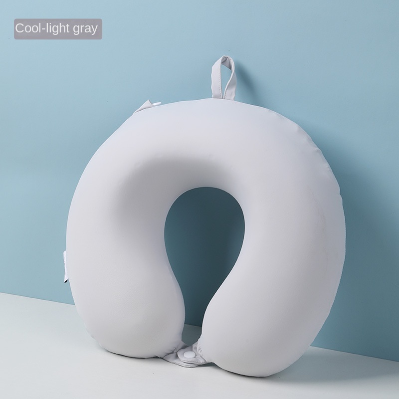 Travel U-shaped Pillow Portable Memory Cotton Storage Neck Pillow Student Napping Pillow Airplane Pillow - Imagen 3