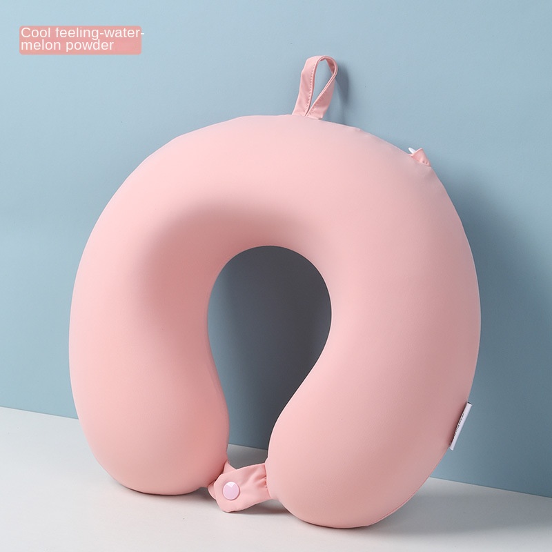 Travel U-shaped Pillow Portable Memory Cotton Storage Neck Pillow Student Napping Pillow Airplane Pillow - Imagen 5